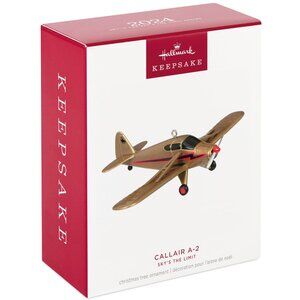 New! Callair A-2 Airplane Hallmark Keepsake Ornament 2024 Sky's the Limit #28